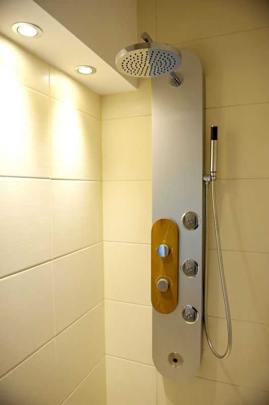 Dual Shower Heads in a Spacious Design